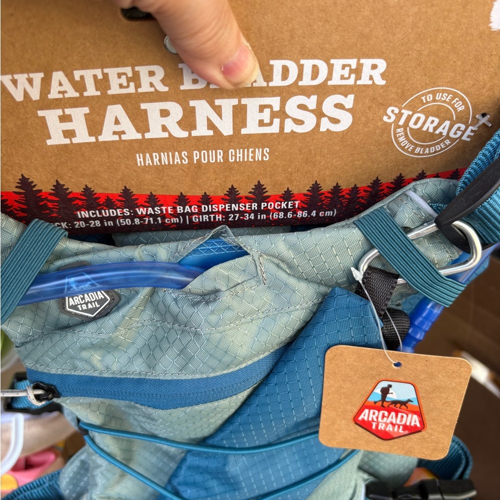 Arcadia Blue and Gray Water Bladder Harness
